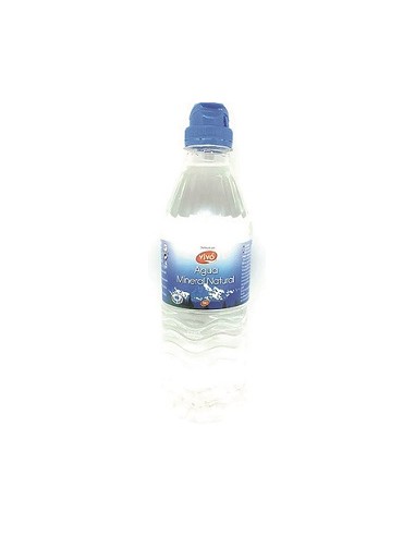 Botella de agua mineral pequeña 33cl hostelería