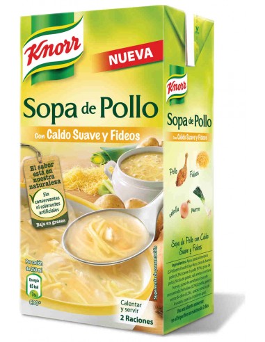 SOPA pollo fideos 875gr  knorr