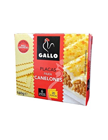 CANELONES GALLO PAQUETE 160 GR